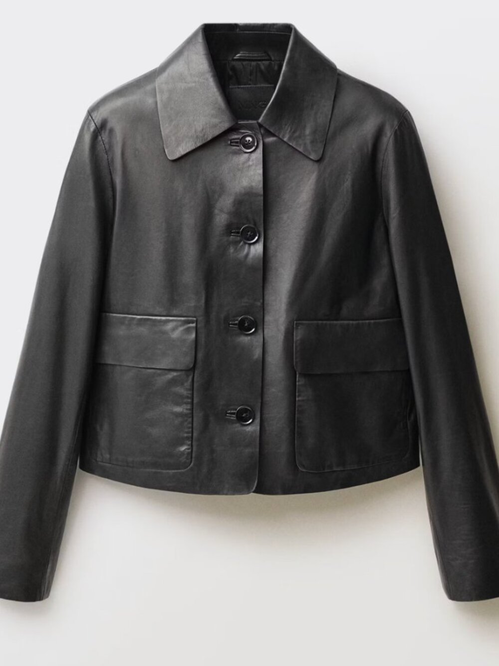 MANGO SELECTION NWT buttoned leather jacket Size Small